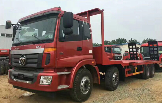 國五歐曼前四后八挖機平板車